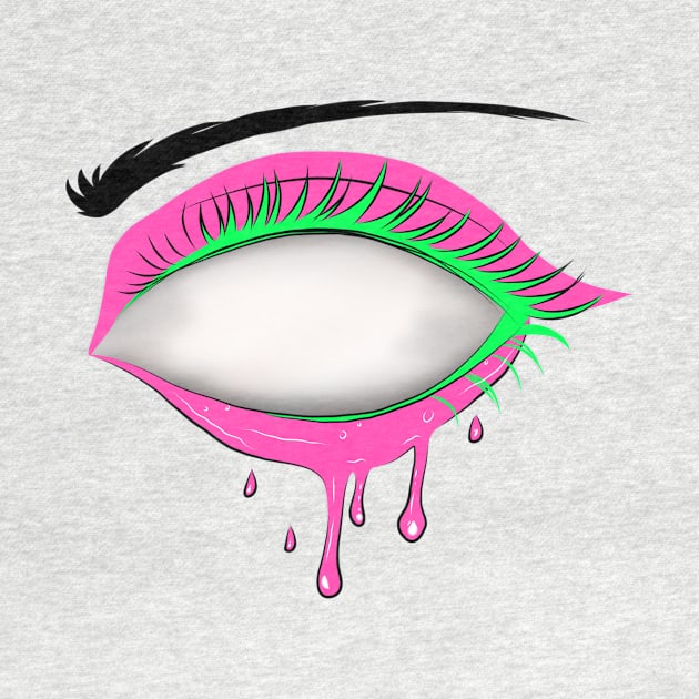 Neon Psychedelic Slime Eye by RavenRarities